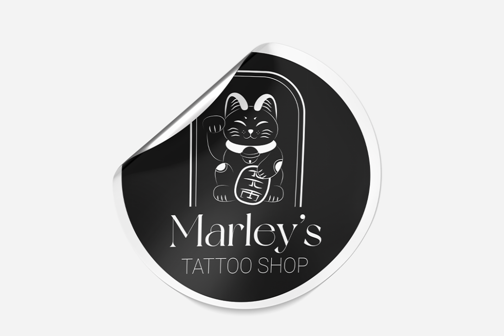 sticker logo Marley's Tattoo Shop