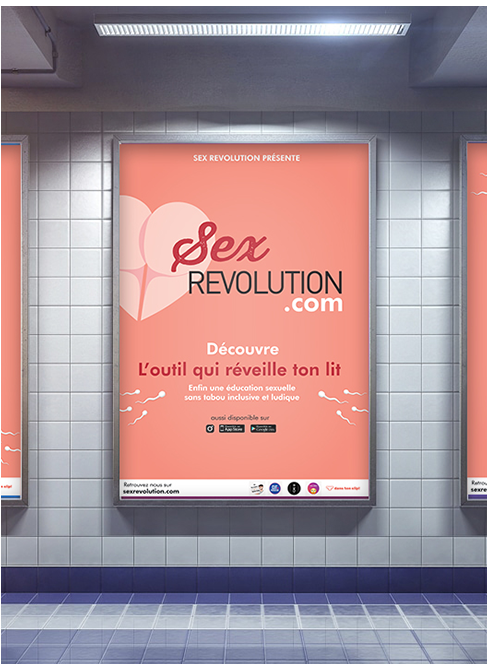 affiche metro design sex revolution
